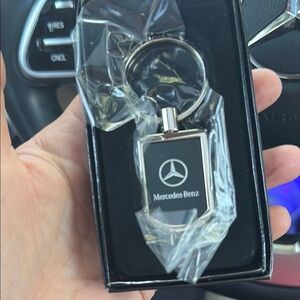 Mercedes-Benz Silver and Black Keychain